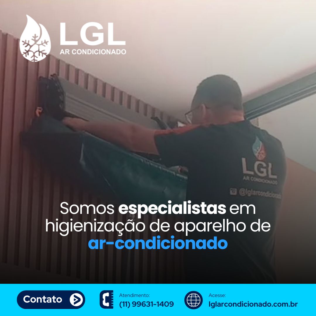 Higienização de ar condicionado Pinheiros