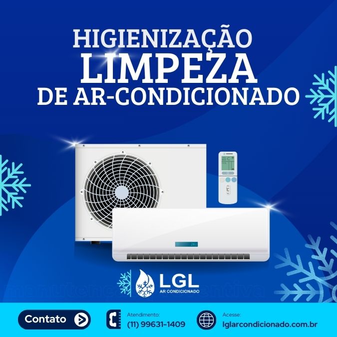 Higienização, Limpeza e Manutenção de Ar-Condicionado
